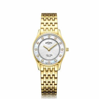 Ladies Rotary Ultra Slim Diamond Watch Lb08303/41 Rrp £209.  00 Our Price £166.  95