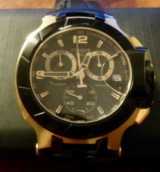 Tissot T - Race Chronograph Quartz,  Rose Gold Plated&steel Men’s Watch,  T048417 A