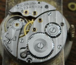 1937 Lord Elgin Men ' s Wristwatch in 14k Solid Gold Case - 21 Jewels - 2