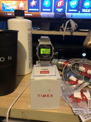 Supreme Timex Digital Watch Silver,  In Hand 100 Authentic Guaranteed