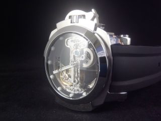 Invicta Man Of War Coalition Forces Ghost Bridge Automatic Silver Tone Watch