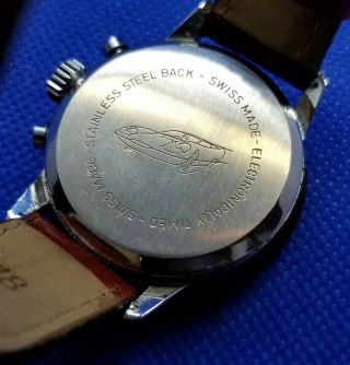 Awesome Mens Vintage Retro Lucerne Chronograph Calculator Watch Military Runs 6