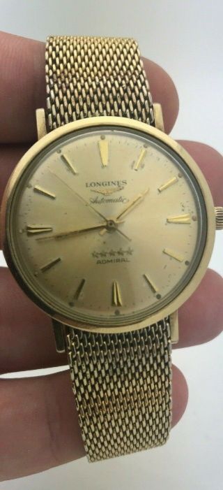 Longines Mens 5 Star Admiral Automatic 10k Gold Filled Watch Make Me An Offer