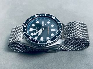 Seiko Automatic Scuba Diver Watch Stainless Steel Mesh Band