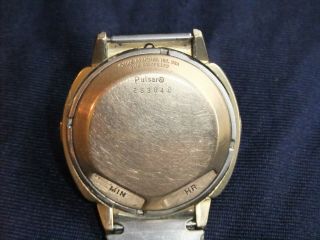 Vintage Pulsar P3 Date/Command LED Watch 14kgf Case As - Is For Repair 2