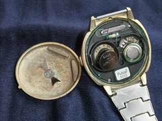 Vintage Pulsar P3 Date/Command LED Watch 14kgf Case As - Is For Repair 7