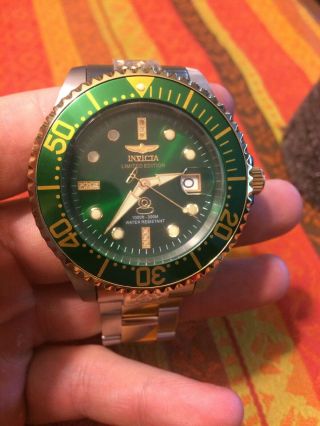 Invicta Pro Diver Automatic Model Number 20146 Msrp 750.  00