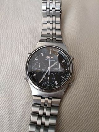 Rare Seiko 7a38 - 7270 Quartz Chronograph Watch