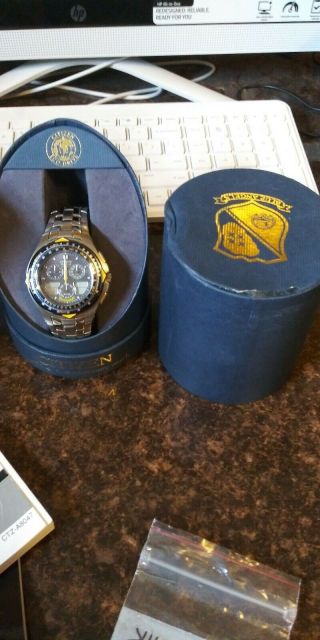 Citizen Skyhawk Blue Angels Jr3090 - 58l Wrist Watch For Men