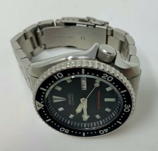 Seiko SKX007K2 Brushed Stainless Steel Wrist Watch for Men WITH OYSTER BRACELET 3