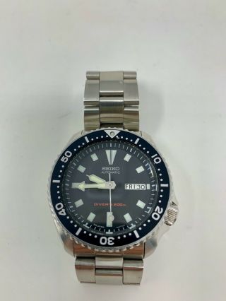 Seiko SKX007K2 Brushed Stainless Steel Wrist Watch for Men WITH OYSTER BRACELET 5