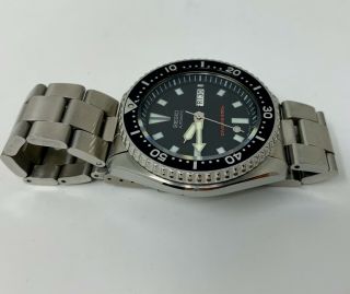 Seiko SKX007K2 Brushed Stainless Steel Wrist Watch for Men WITH OYSTER BRACELET 6