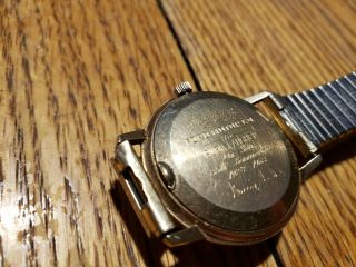VINTAGE 1963 10KT Solid GOLD WATCH 750 LORD ELGIN 23 JEWELS HENRY FORD 2
