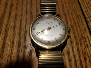 VINTAGE 1963 10KT Solid GOLD WATCH 750 LORD ELGIN 23 JEWELS HENRY FORD 7