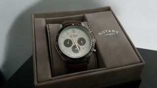 Men ' s,  Rotary GS00441/01,  Chronograph,  Wrist Watch RRP £299 2