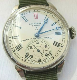 J.  W.  Benson Wristwatch In Style Marine Chronometers,  " Marriage ".