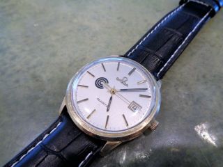 Vintage Ultra Rare Omega Quartz 1370 Cal.  10k Rgp Bezel Watch Great Cond.  Repair