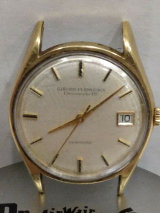 Vintage Girard Perregaux Gyromatic Chronometer Hf Watch 1960 