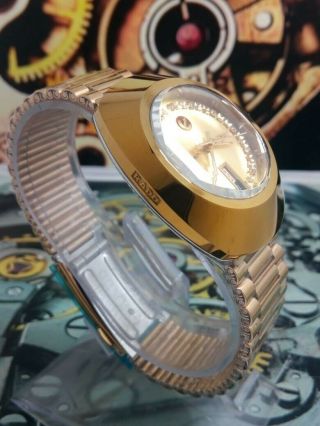 Rare Golden Rado Diastar DD Gent ' s Automatic Wrist Watch 4