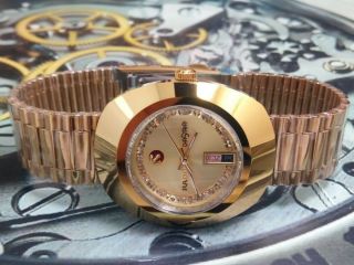 Rare Golden Rado Diastar DD Gent ' s Automatic Wrist Watch 6