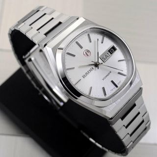 VINTAGE RADO VOYAGER AUTOMATIC SILVER DIAL DAY&DATE DRESS MEN ' S WATCH 2