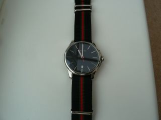 Gucci Mens Wrist Watch.  Model 126.  3 With Nato/fabric Strap.