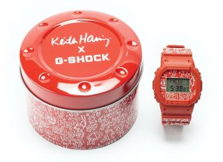 Casio G - Shock X Keith Haring Dw56000keith - 4 Red Limited Edition Collaboration