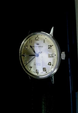 Jaquet - Droz Vintage 17 Jewels H/wind Mechanical Mens Watch
