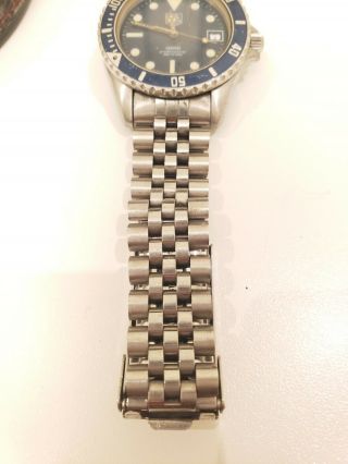 TAG HEUER 1000 PROFESSIONAL 200 M WATCH BLUE DIAL AND BEZEL 980 613 n 4