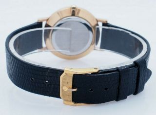 Mens Movado Museum 87 - 45 - 882 Gold Tone Swiss Quartz 31mm Wrist Watch wBox & Card 4