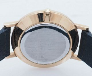 Mens Movado Museum 87 - 45 - 882 Gold Tone Swiss Quartz 31mm Wrist Watch wBox & Card 5