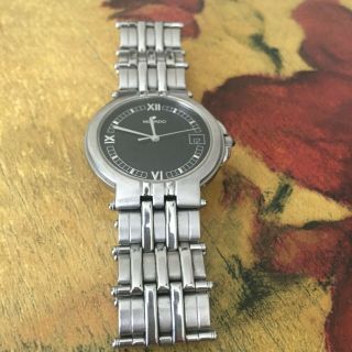 Movado Stainless Steel Watch 84 - C2 - 879 Quartz Black Dial Roman Numerals. 3