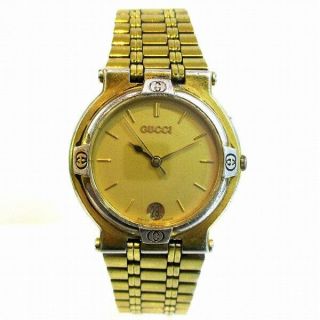 Gucci Quartz 9200m Stainless Steel Water Resistant Wrist Watch Gold