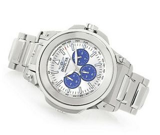 Invicta 50mm Transatlantic Quartz Dual Movement Stainless Steel Bracelet Watch