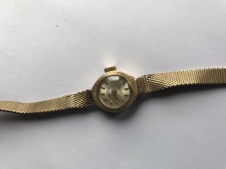 vintage Swiss Empress 21 Jewels Incabloc 9ct Gold Watch Ladies 14grams 5