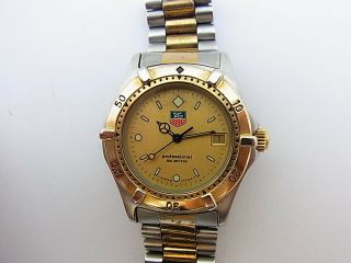 Tag Heuer 2000 Professional Two - Tone Unisex Mid 37.  5mm Sapphire Watch 964.  013 - 2