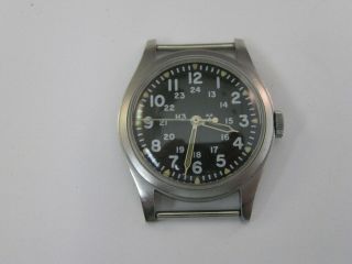Vintage Hamilton Military Watch H - 3 Mil - W - 46374b 1983