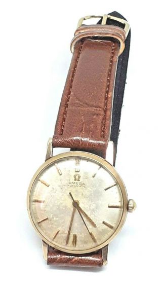 1960 Omega Vintage Mens Classic Automatic Watch - 10k Gold Filled & Stainless St