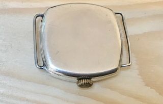 WW1 VINTAGE STERLING SILVER SWISS MADE TRENCH WATCH C1916 5