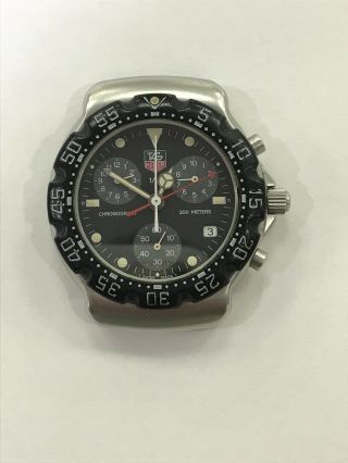 Vintage Tag Heuer 571.  513t Formula 1 Chronograph Quartz 38mm Watch