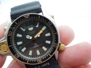 Vintage Rare Citizen Promaster Aqualand 200m Diver Gn - 4 - 5 Wristwatch 6 Screws
