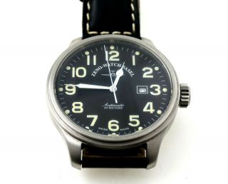 Zeno Basel Wrist Watch 47mm Steel W/ Date Automatic Eta 2846