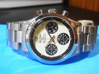Alpha Per - Daytona Paul Newman Dial Smooth Bezel 3 - Registered Chronograph Watch
