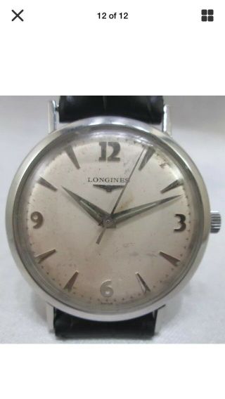 Vintage Longines Men’s Watch – Steel With Off - White Color Dial