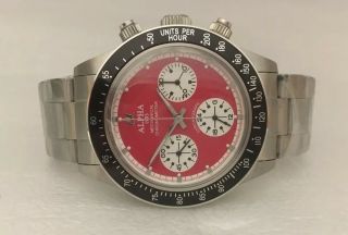 Alpha Watch Daytona Red Dial Paul Newman Mechanical Chronograph