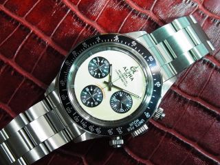 Alpha Daytona Paul Newman Black Insert 3 - Registered Chronograph Watch
