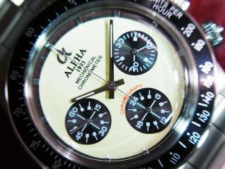 Alpha Daytona Paul Newman Black Insert 3 - Registered Chronograph Watch 3