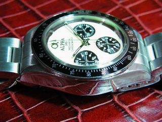 Alpha Daytona Paul Newman Black Insert 3 - Registered Chronograph Watch 5