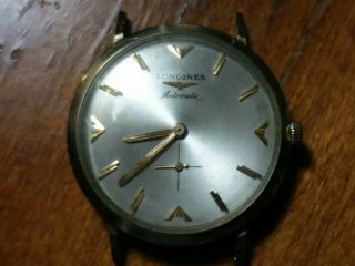 Vintage Mens Longines Admiral 1200 Automatic Wrist Watch 10k Gf Gold Filled