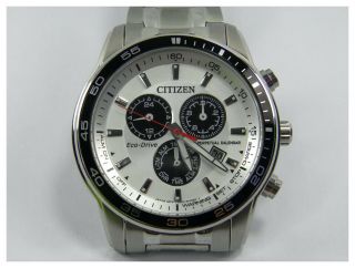 Mens Citizen Eco Drive Perpetual Calendar Chronograph E820 S Steel Wrist Watch